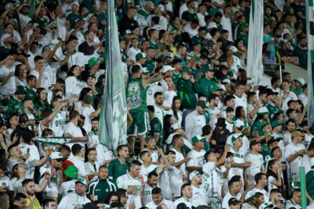 Torcida do Goiás no estádio Hailé Pinheiro