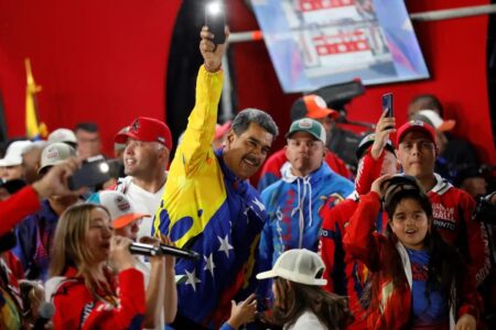 Nicolás Maduro celebra vitória nas eleições presidenciais da Venezuela (Foto: reprodução/Agência Brasil/Reuters)