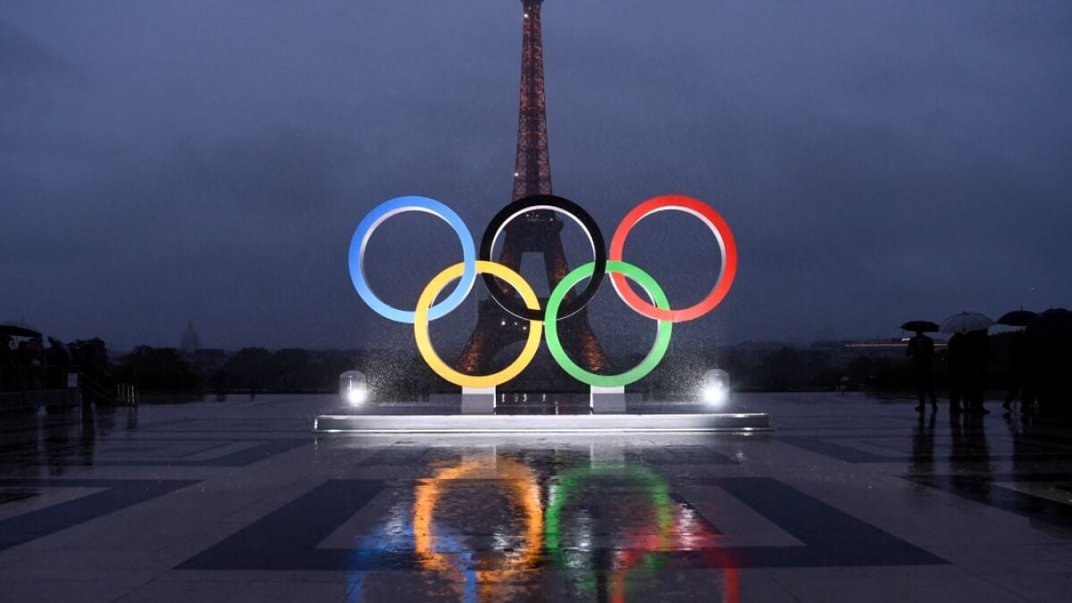 Símbolo dos Jogos Olímpicos em Paris