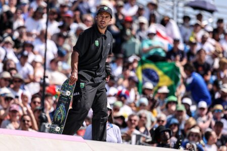 Kelvin Hoefler competindo em Paris 2024