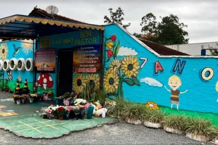 Crianças morreram após ataque a uma creche em Santa Catarina — Foto: Luíza Morfim/Divulgação