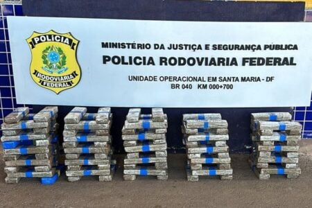 DF: homem é preso com mais de 121 kg de maconha na BR-040