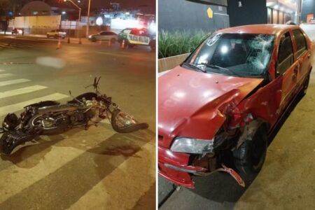 Motociclista morre após colisão com carro em cruzamento de Goiânia