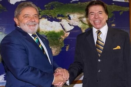 Lula em encontro com Silvio Santos