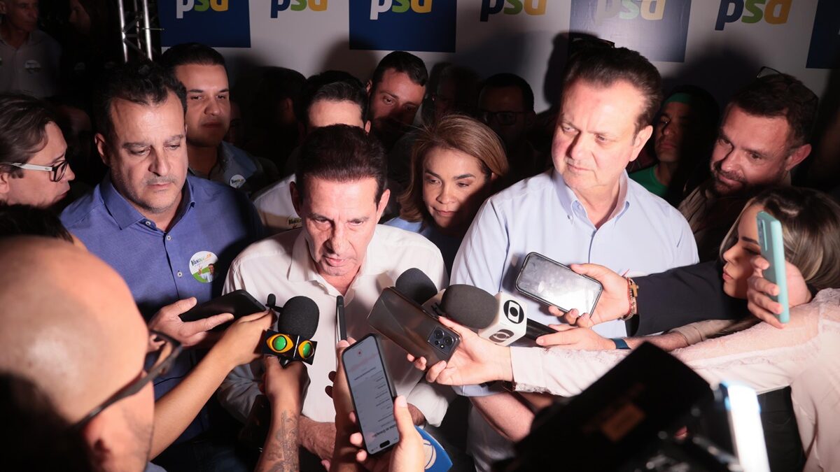 Convenção do PSD em Goiânia: Vanderlan anuncia Paulo Daher, do PP, na vice