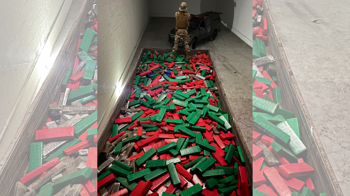 Três toneladas de drogas apreendidas pelo COD