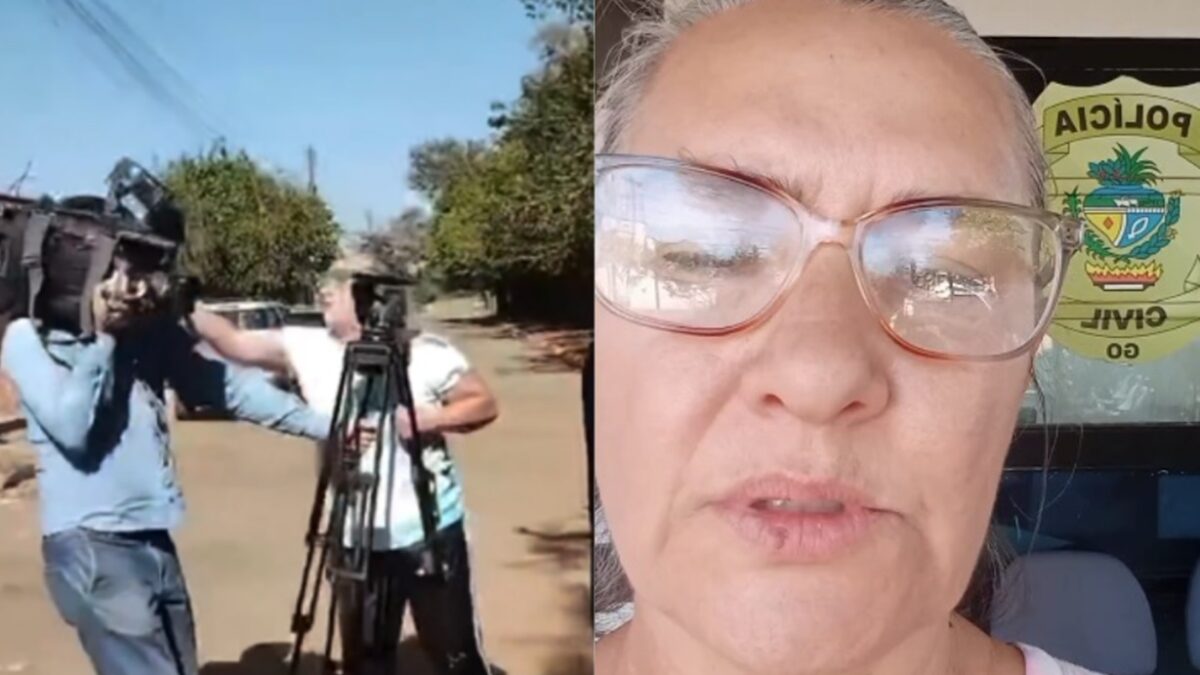 Mulher que agrediu equipe da TV Serra Dourada afirma que vai denunciar emissora Mônica Raquel é responsável pelo abrigo "Lar dos Animais"