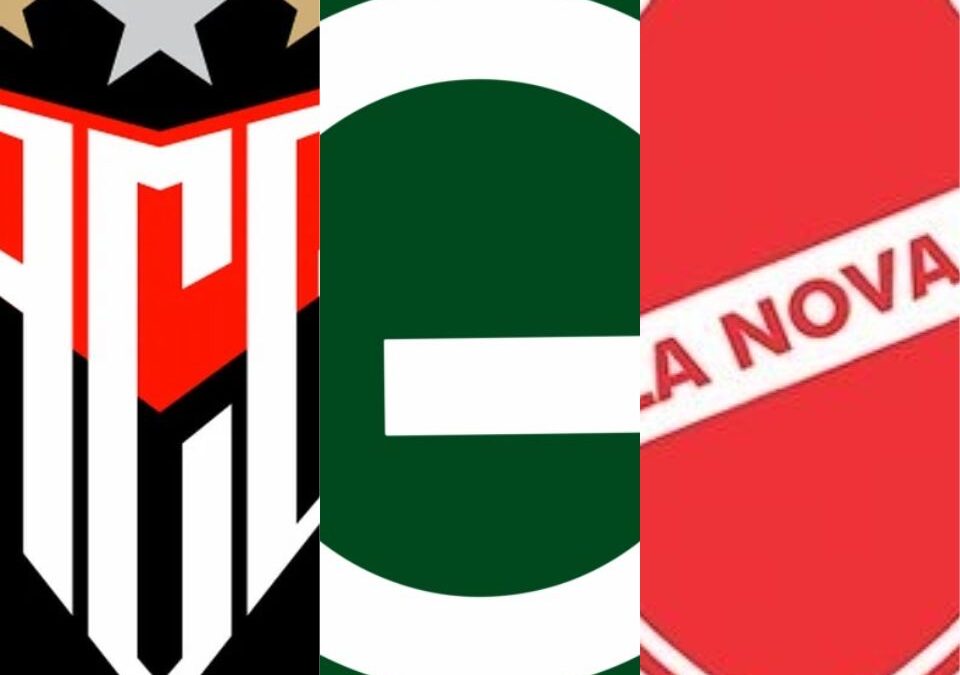 escudos de Atlético Goianiense, Goiás e Vila Nova