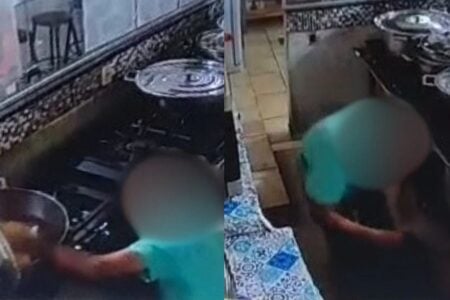 Homem é preso após ser filmado furtando frangos de restaurante em Anápolis Suspeito havia furtado os alimentos para consumo próprio