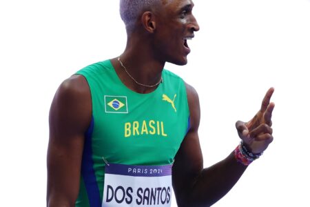 Alison 'Piu' dos Santos competindo em Paris 2024