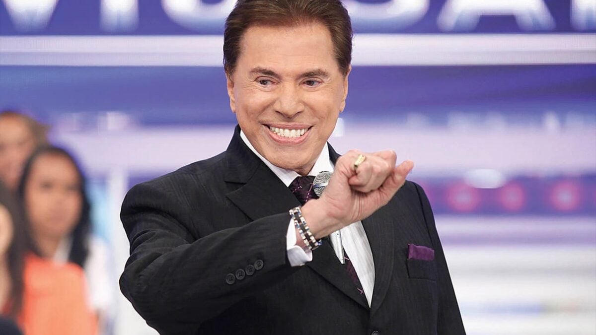 Silvio Santos durante apresentação do programa