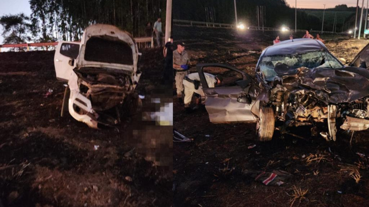 Acidente entre caminhonete e caminhão deixa três mortos na GO-070, em Inhumas