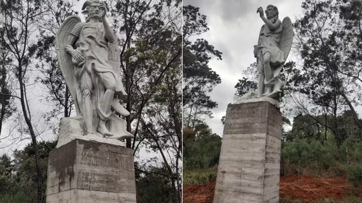 Prefeitura entra com ação para impedir inauguração de estátua de Lúcifer no RS Gestão diz temer que polêmica gere atos de violência