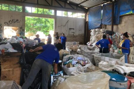 Cooperativa de catadores de materiais recicláveis (Foto: Divulgação)