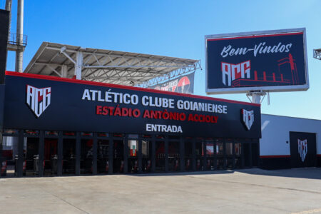 Fachada nova do estádio Antônio Accioly