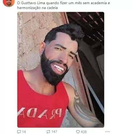 Mandado de prisão do sertanejo Gusttavo Lima gera memes nas redes sociais "Embaixador da cadeia", disse internauta