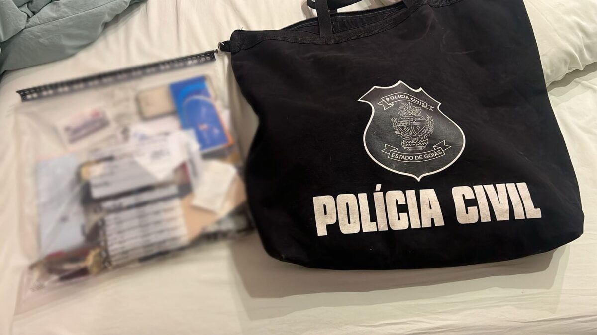 Documentos apreendidos pela Polícia Civil em Goiânia, Acreúna e Edeia durante operação contra desvios e fraudes no ITCD (Foto: PCGO)