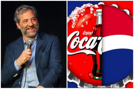 O filme sobre a guerra comercial entre a Coca-Cola e a Pepsi, popularmente conhecida como Cola Wars, está ganhando força. O projeto da Sony Pictures contratou Judd Apatow para dirigir o filme que terá Steven Spielberg como produtor, confirmou o The Hollywood Reporter.