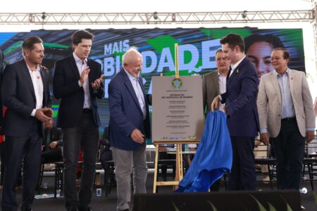 Lula durante evento em Goiânia (Foto: André Mamede, para o Mais Goiás)