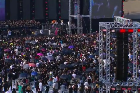 Celebração da Igreja Videira em Goiânia (Foto: Reprodução)