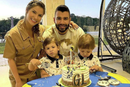 Gusttavo Lima, Andressa Suita e os filhos (Foto: Instagram)