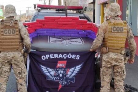 Homem é preso com 45 quilos de maconha após perseguição em Campo Alegre Droga foi adquirida em Minas Gerais e seria levada para Brasília