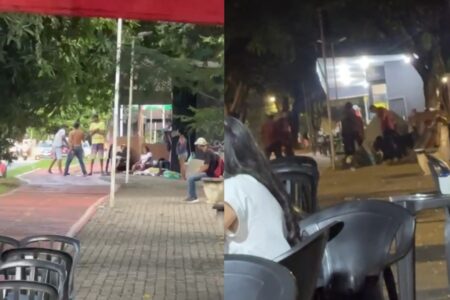 tráfico Vídeos mostram pessoas em situação de rua se agredindo na região dos pitdogs Insegurança na Avenida Universitária: "tráfico