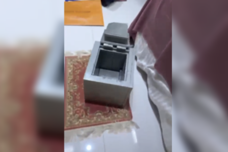 Imagem do apartamento de luxo arrombado no Vaca Brava (Foto: Reprodução)