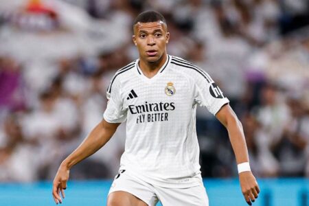 Mbappe atuando pelo Real Madrid no Campeonato Espanhol