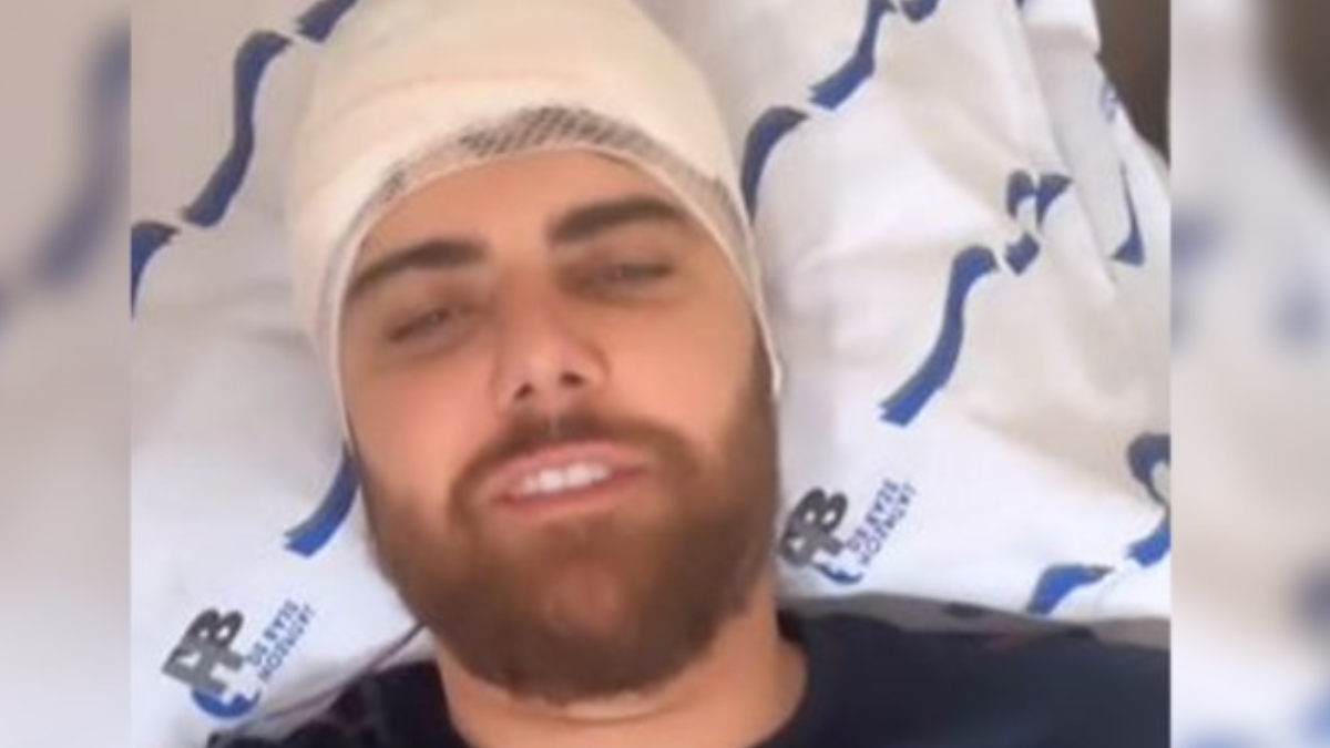 Zé Neto após acidente (Foto: Reprodução)