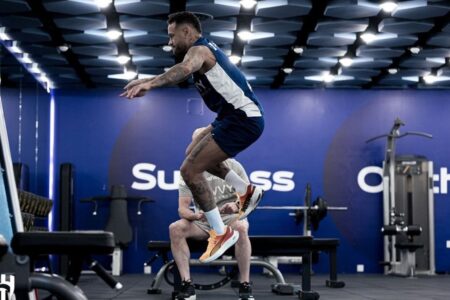 Neymar treinando físico no Al-Hilal