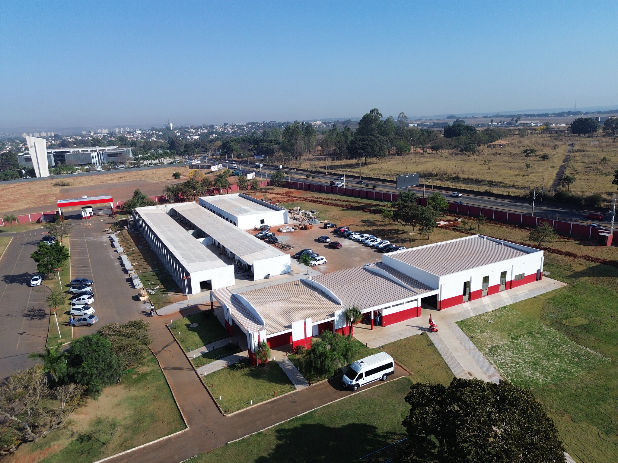 Imagem aérea do CT Vila do Tigre