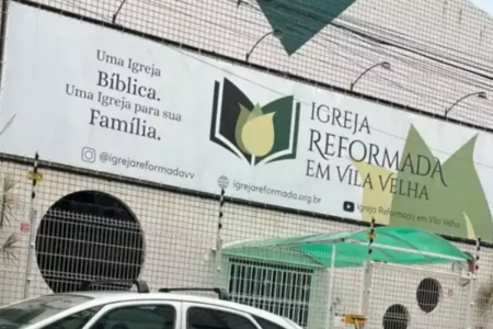 Fachada da Igreja Reformada de Vila Velha, no Espírito Santo. Foto (Reprodução)