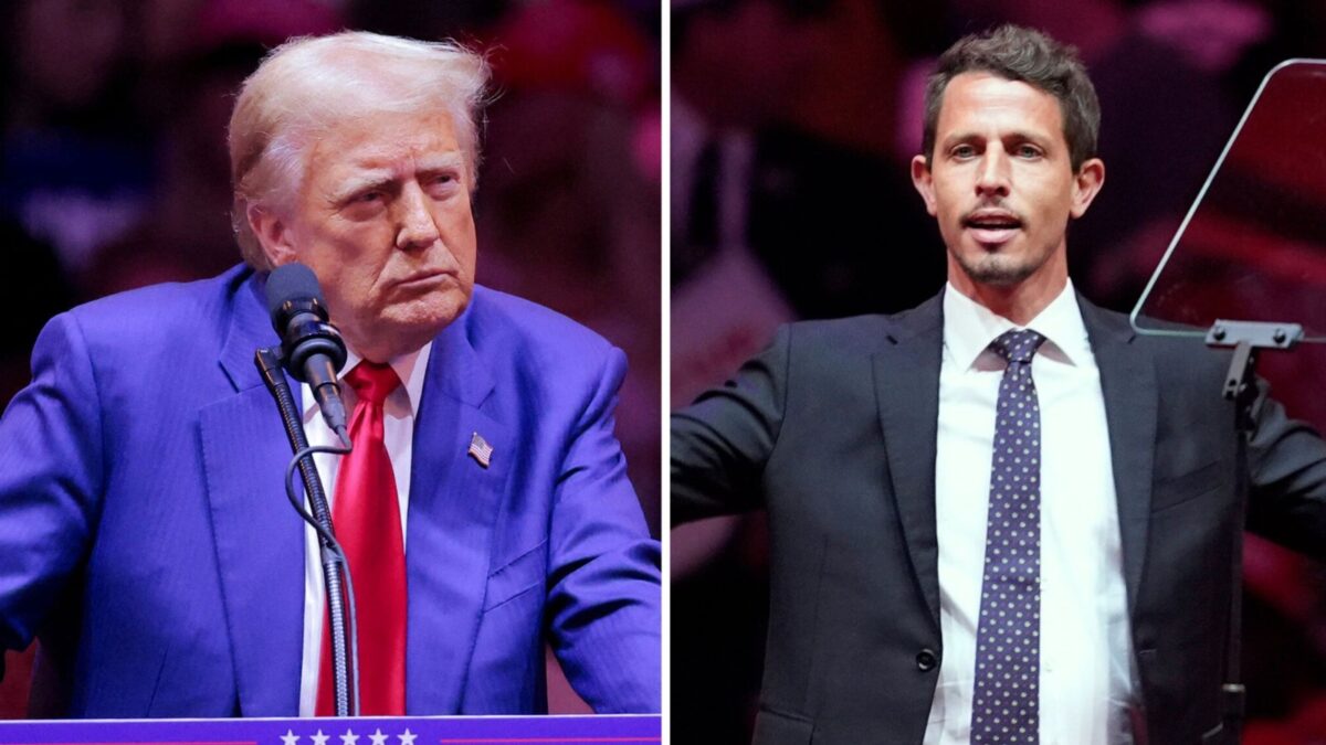 Trump diz não ter ouvido insulto de comediante contra Porto Rico Tony Hinchcliffe chamou Porto Rico de “ilha flutuante de lixo”