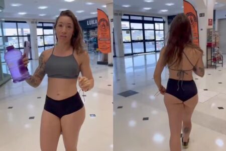 Influencer fitness é expulsa de academia por usar short curto Jéssica Freitas lamentou o caso e avisou que irá buscar os seus direitos