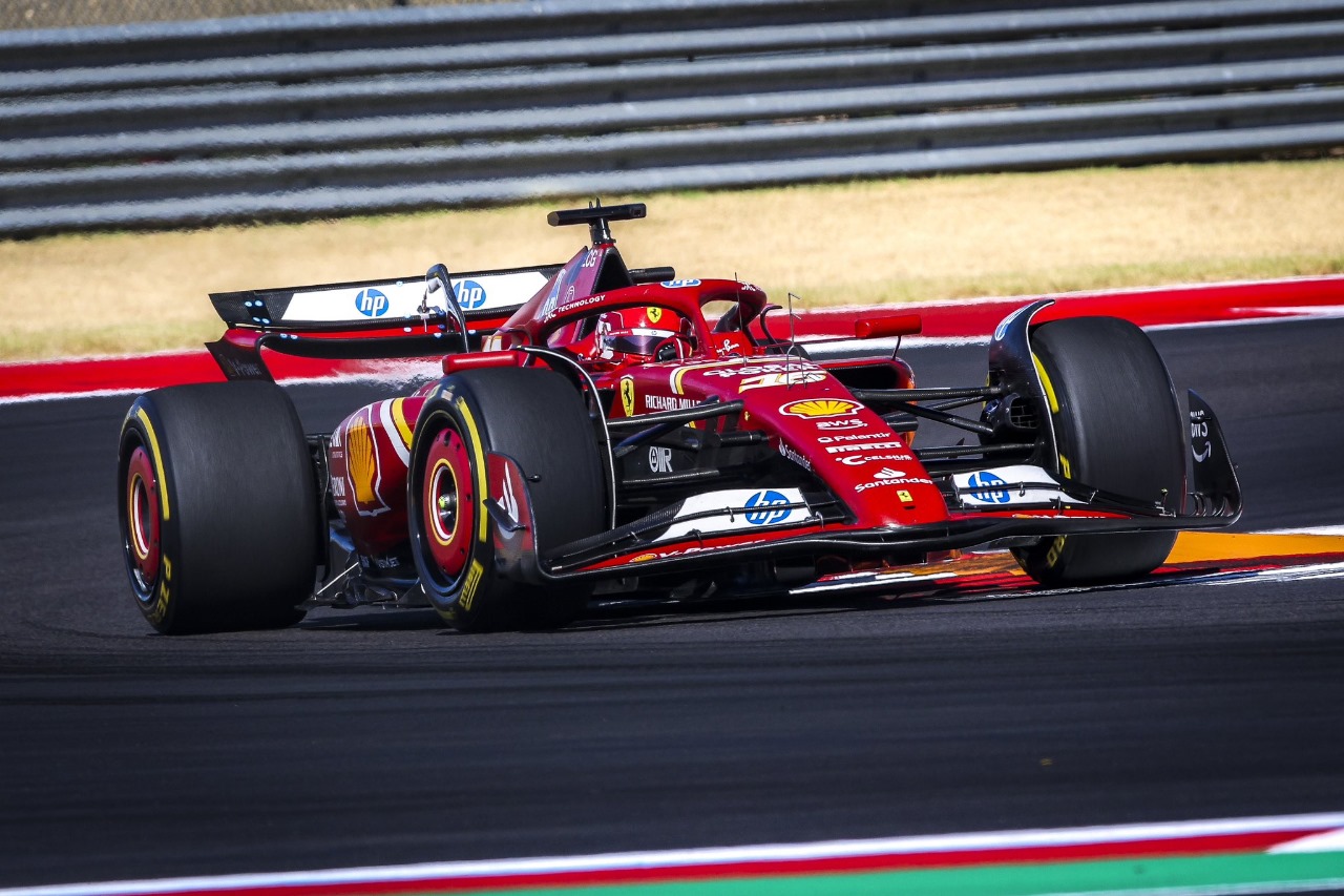 Carro de Charles Leclerc no GP dos Estados Unidos