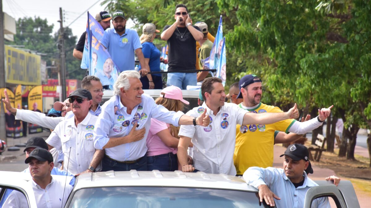 Caiado e Leandro Vilela (Foto: Reprodução)
