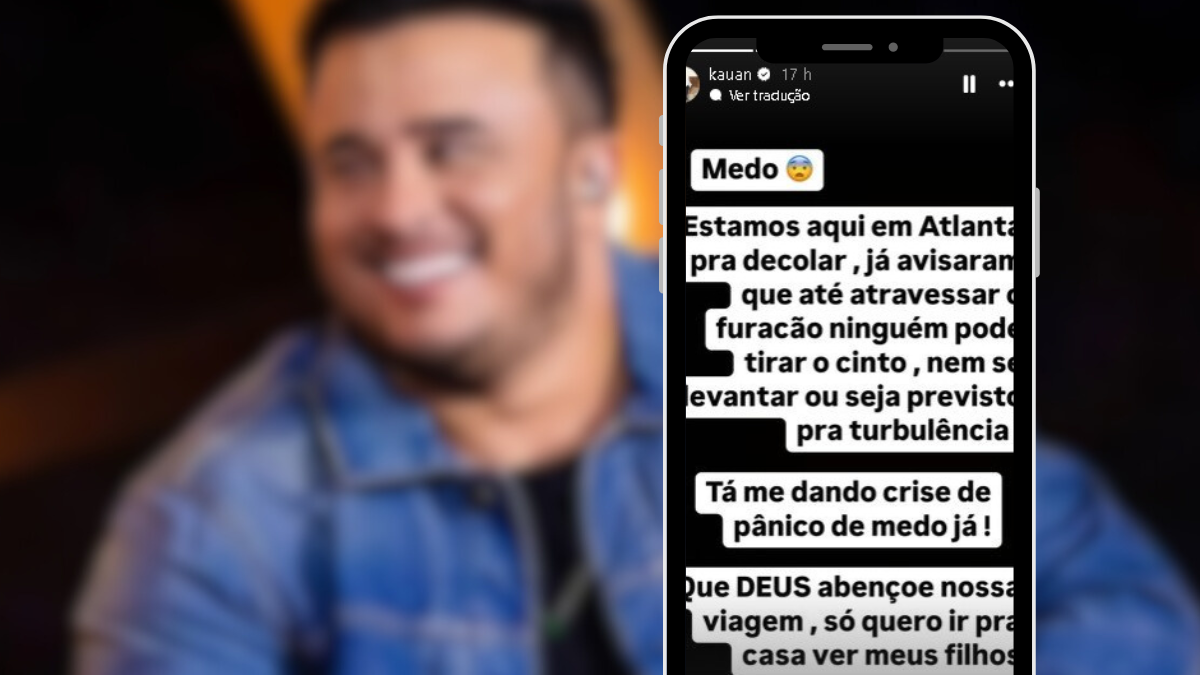 Kauan, da dupla com Matheus: crise de pânico (Montagem: Mais Goiás)
