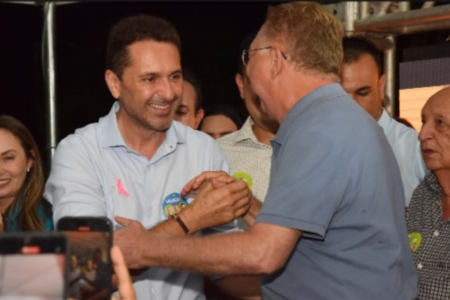 Leandro Vilela e João Campos, candidatos em Aparecida (Foto: Divulgação)