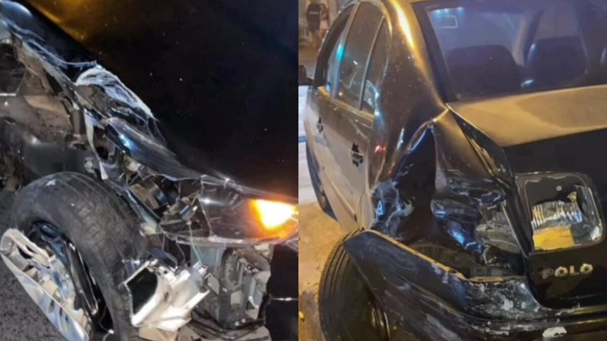 Escrivão da Polícia Civil foge após bater viatura descaracterizada em carro parado em Goiânia