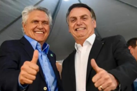 Caiado e Bolsonaro: direita dividida em Goiás (Foto: Divulgação)