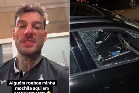 Lucas Lucco é furtado na Europa e tem prejuízo de mais de R$100 mil: 'Vontade de chorar' Sertanejo encontrou carro com vidros quebrados
