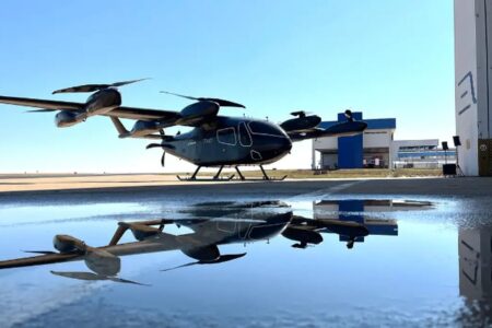 eVTOL (carro voador) modelo apresentado