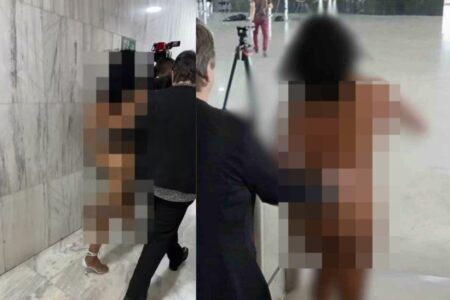 Mulher pelada entra no Palácio do Planalto e tenta falar com Lula “Isso é pro Lula fazer isso comigo e com a minha família?”, disse