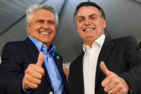 Governador Ronaldo Caiado e ex-presidente Bolsonaro (Foto: Reprodução)