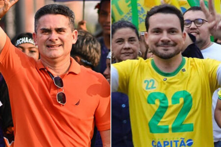 David Almeida e Capitão Alberto Neto disputam o segundo turno em Manaus (Foto: redes sociais)