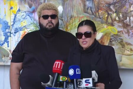 Filho de Maguila faz homenagem à madrasta e critica parentes durante velório "Ela dava força para ele", disse Adenilson Rodrigues