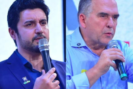 Fred Rodrigues e Sandro Mabel, no segundo turno em Goiânia (Fotos: Jucimar de Sousa)