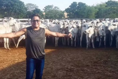 Leonardo em sua fazenda (Foto: Divulgação)