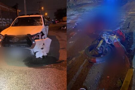 Entregador morre em acidente com Hilux